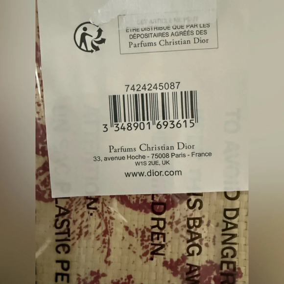 NWT CHRISTIAN DIOR Straw Dioriviera Tote Red ❤️ - Picture 8 of 9